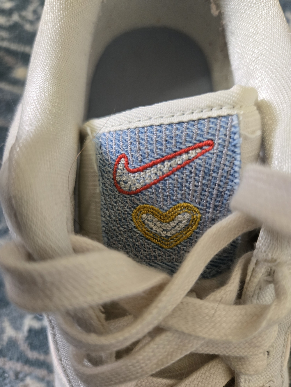 Nike Air Force 1 '07 LV8 Sail Denim Swoosh - Picture 6 of 9